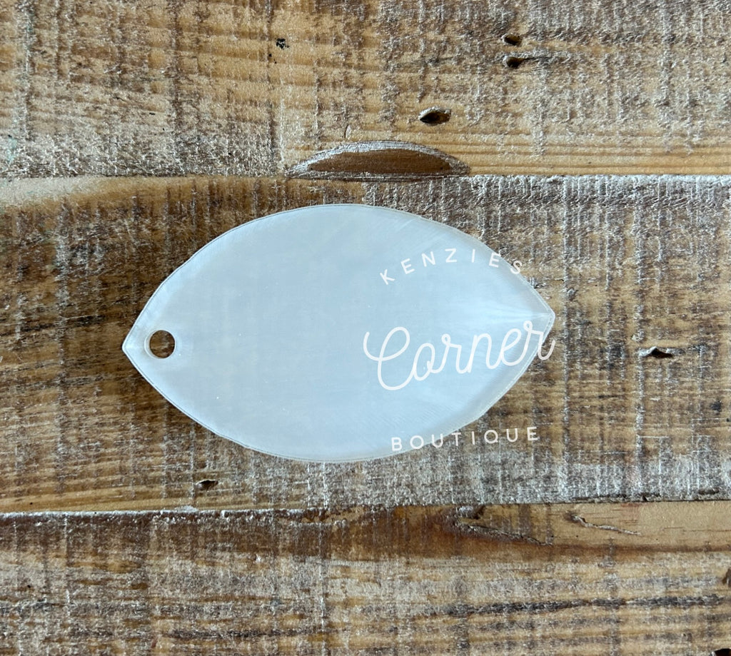 Blank Acrylic football tag