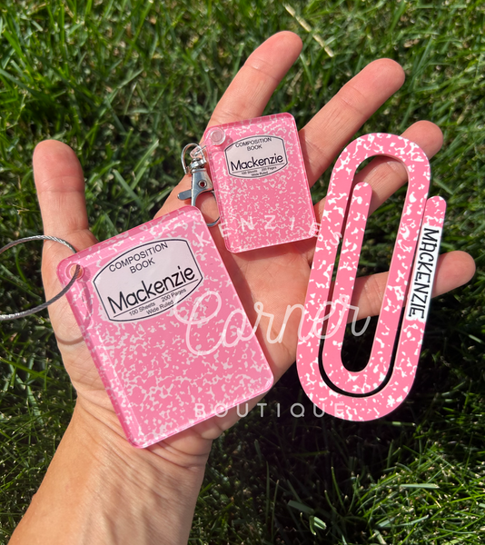 Blank Acrylic keychain to match MM car clip designs