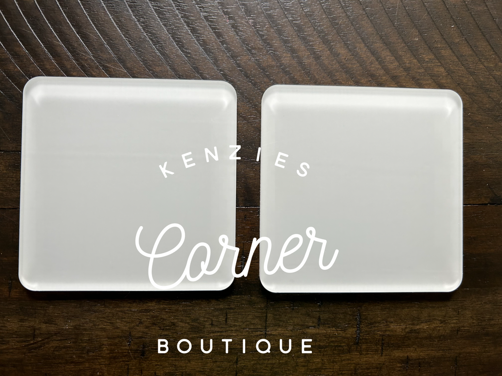 Blank Acrylic set of 2 coasters