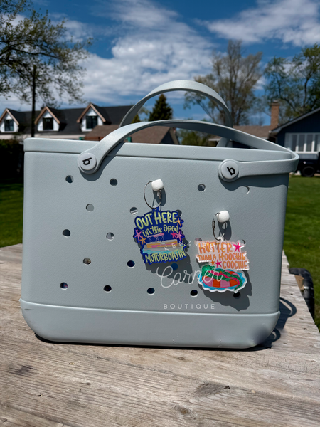 Blank Acrylic motor boating bag tag or charm