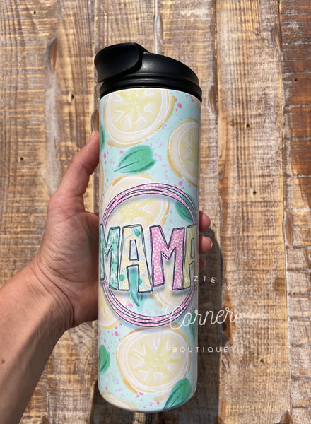Blank Flip & Sip 20 ounce gloss straight skinny tumblers for sublimation