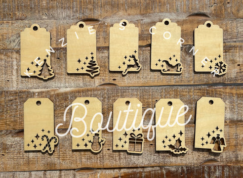Blank Sublimation wood or acrylic cut out tags