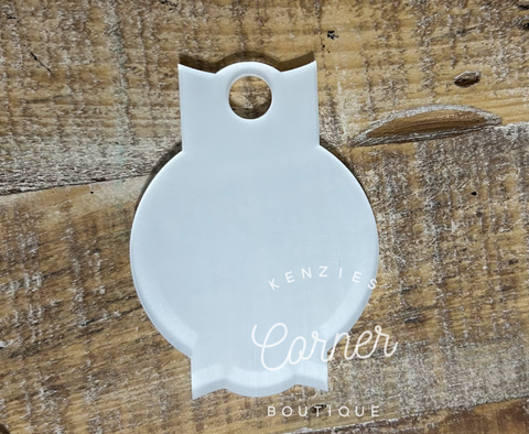 Blank Acrylic 40 oz name plate topper – Kenzie's Corner Boutique