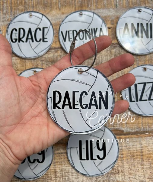 Blank Acrylic circle tag