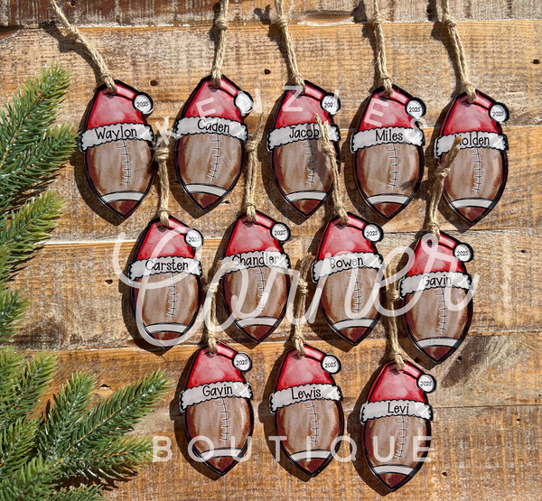 Blank Acrylic cheer and sports ornaments