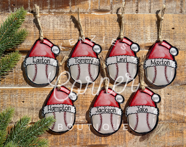 Blank Acrylic cheer and sports ornaments