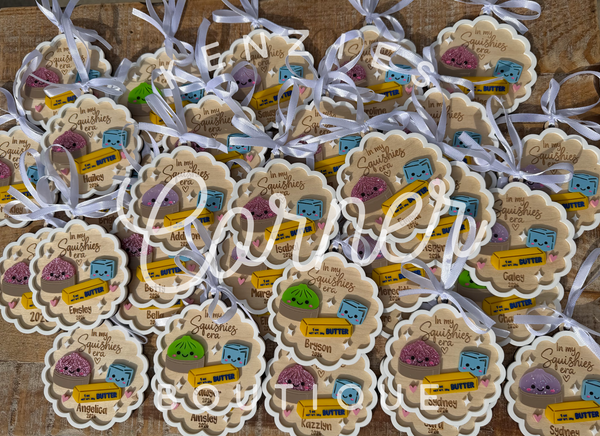 Customized Squishy wood and acrylic ornament