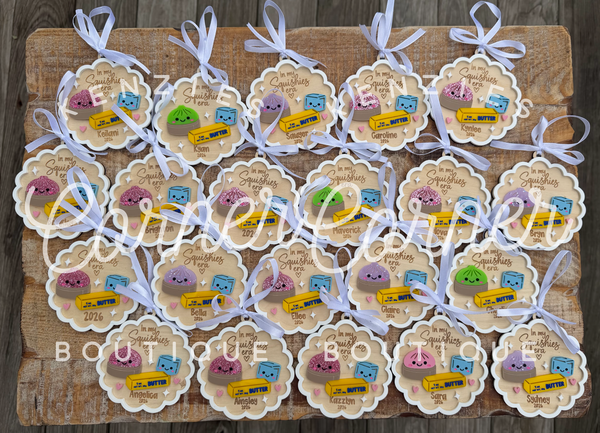Customized Squishy wood and acrylic ornament
