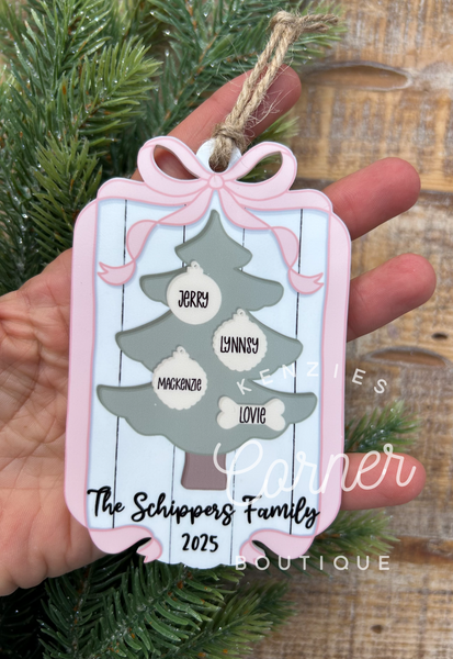 Blank Acrylic MM Christmas tree with ornaments Ornament 24 HOUR SALE!!