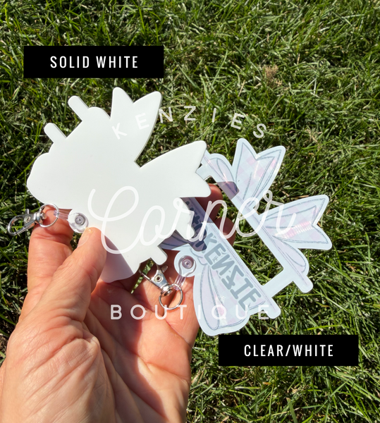 Blank Acrylic scrunchi ponytail holder Bow bag tag