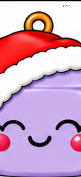 PNG file for the Santa hat cubes and butter