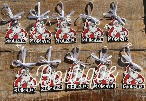 Blank Acrylic santa 67 ornament