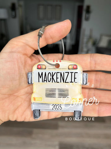 Blank Acrylic school bus tag