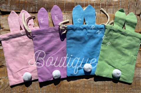 Blank colored Easter bags with sublimation patch