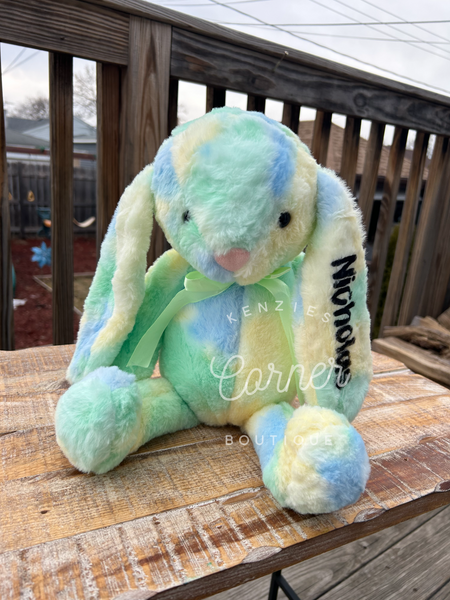 Tie dye sublimation bunny