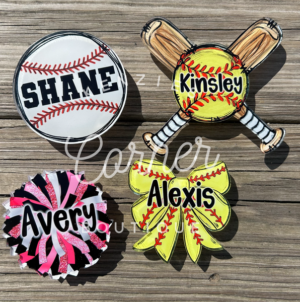Perfect fit Bag tag plugs- flat back and keyring holder