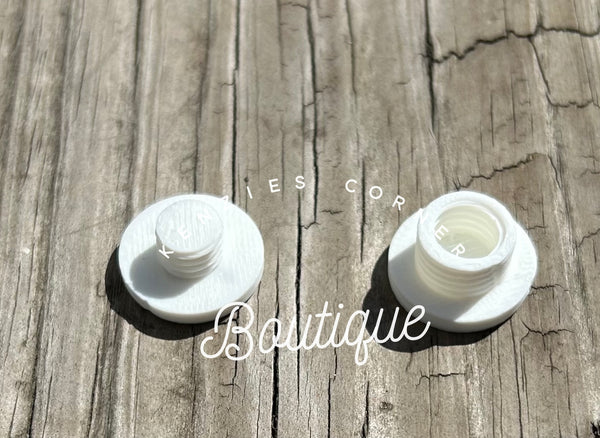 Perfect fit Bag tag plugs- flat back and keyring holder