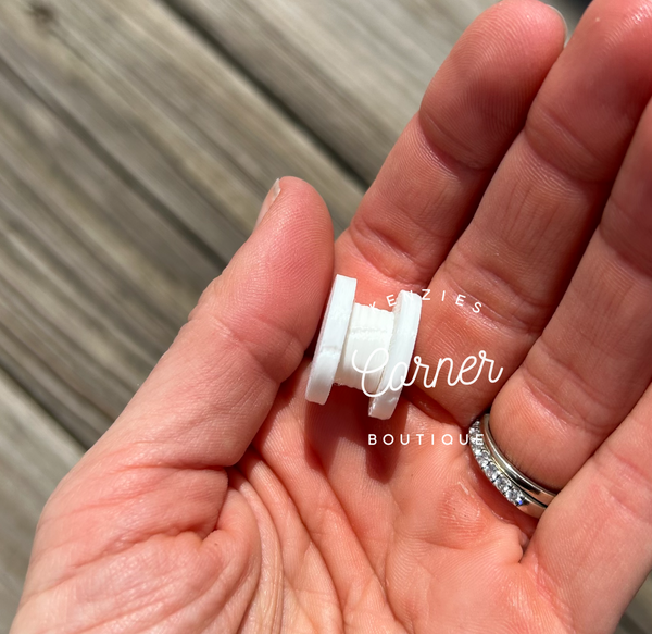 Perfect fit Bag tag plugs- flat back and keyring holder