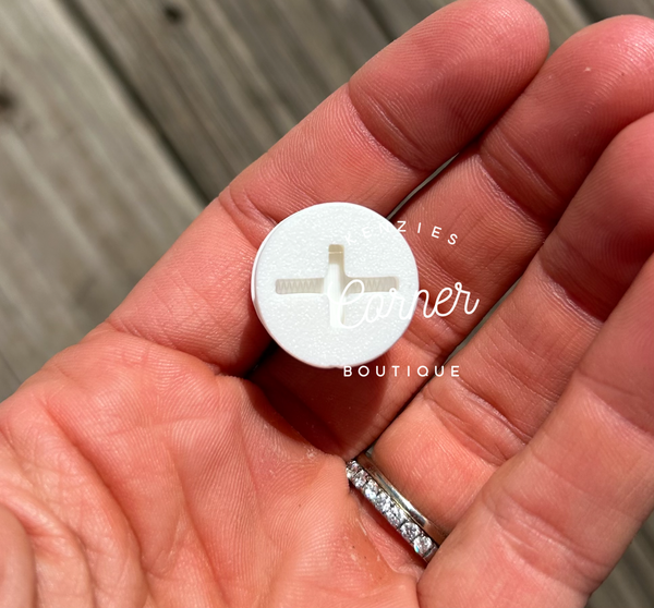 Perfect fit Bag tag plugs- flat back and keyring holder