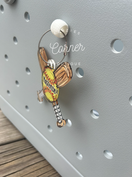 Perfect fit Bag tag plugs- flat back and keyring holder