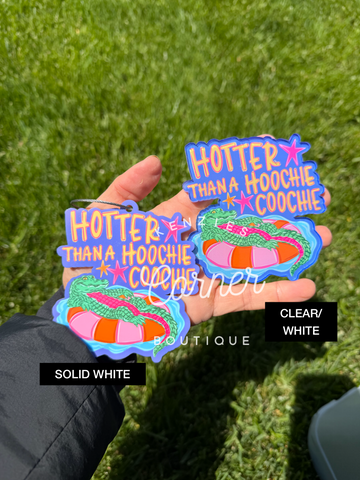 Blank Acrylic Hotter then bag tag or charm