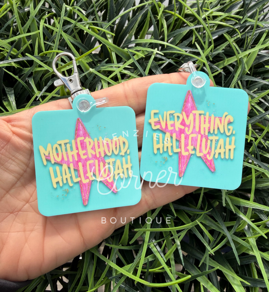 Blank Acrylic square keychain