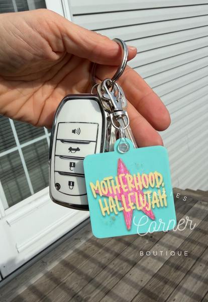 Blank Acrylic square keychain