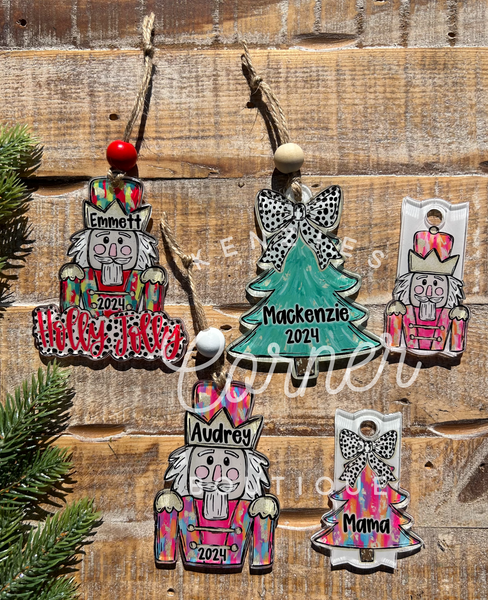 Blank Acrylic nutcracker ornaments