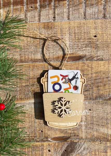 Gift card holder ornament