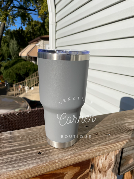 Blank powder coated 30 oz tumbler