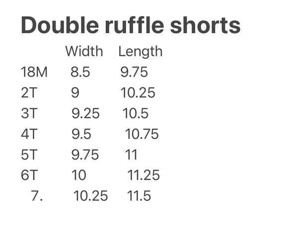 Gray double ruffle shorts (A11)