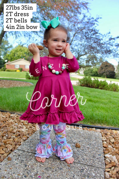 3/4 sleeve plum tunic =