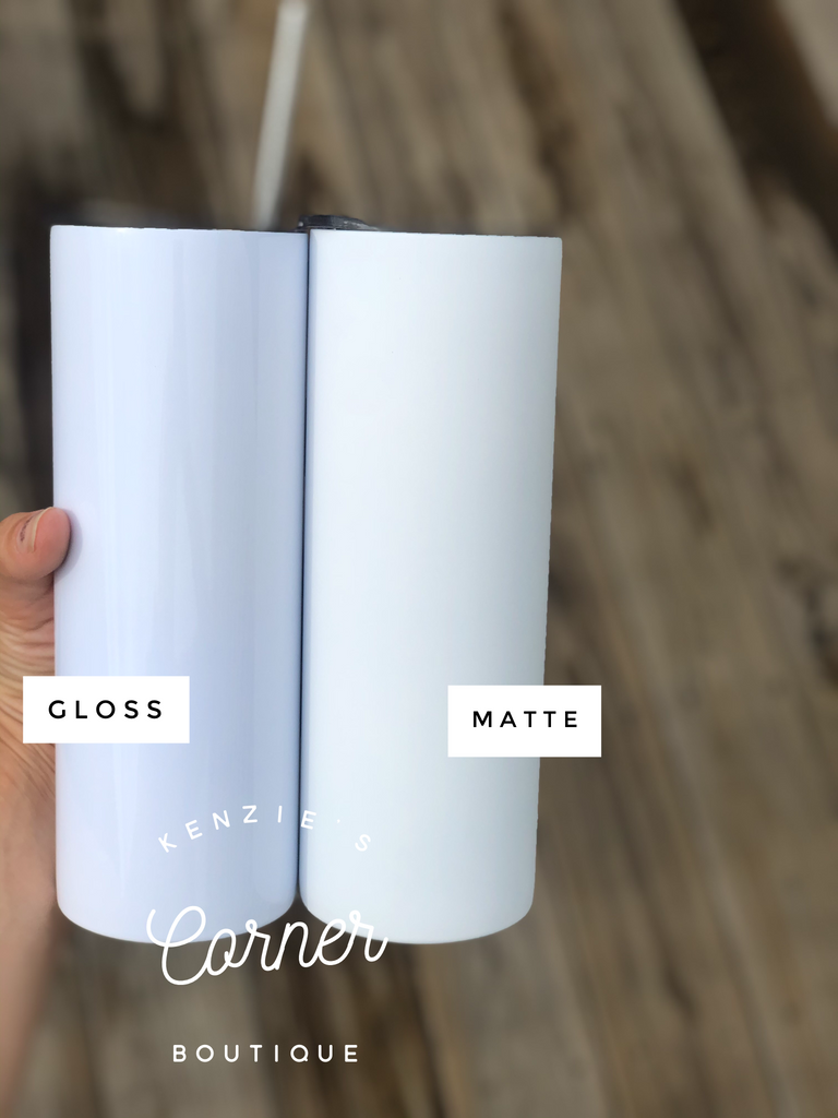 Blank 30 ounce straight skinny tumblers for sublimation – Kenzie's