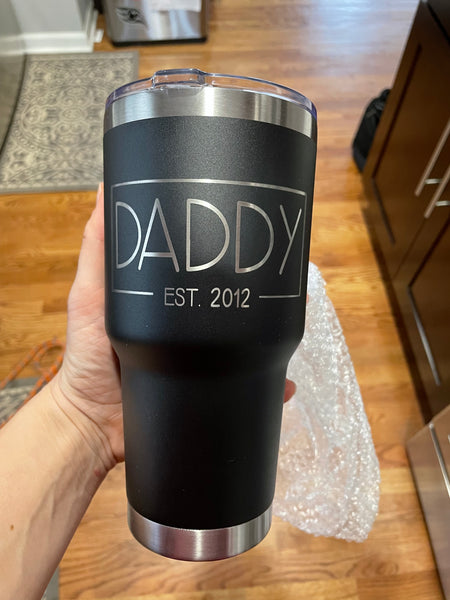 Blank powder coated 30 oz tumbler