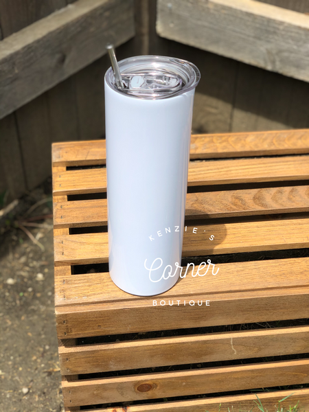 Blank 30 ounce straight skinny tumblers for sublimation