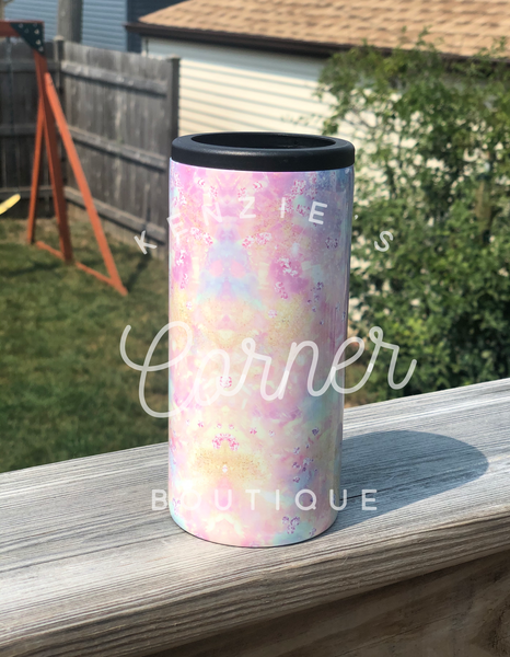 Blank sublimation 12 oz skinny can coolers