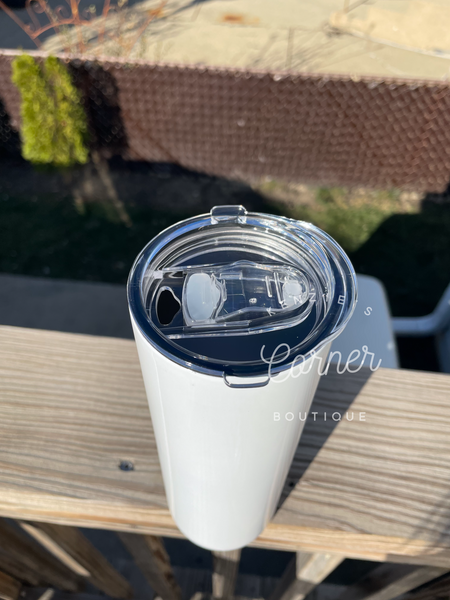 Blank duo lid 20 oz water bottle tumbler for sublimation