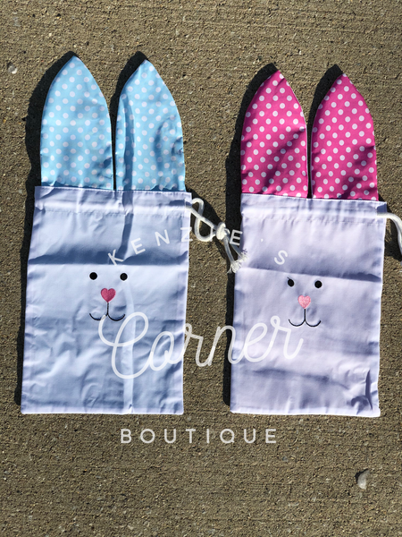 Blank sublimation polka dot Bunny bag