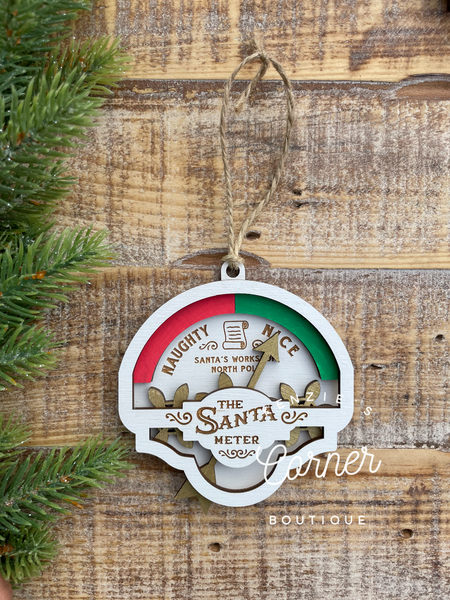 Santa meter custom ornament