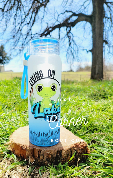 Blank 17 oz sublimation glass water bottles
