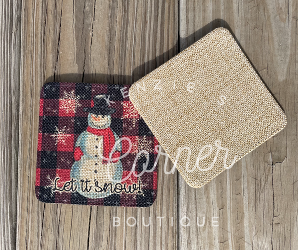 Blank sublimation burlap coasters (2)