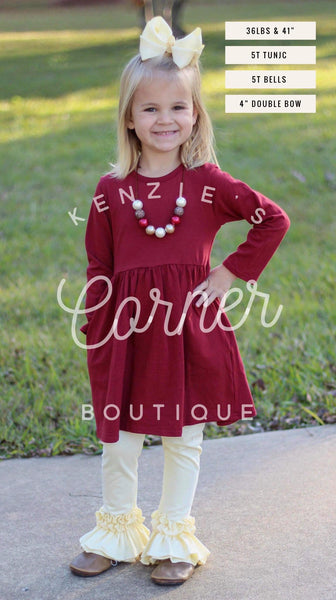 Cranberry 3/4 sleeve pocket tunic