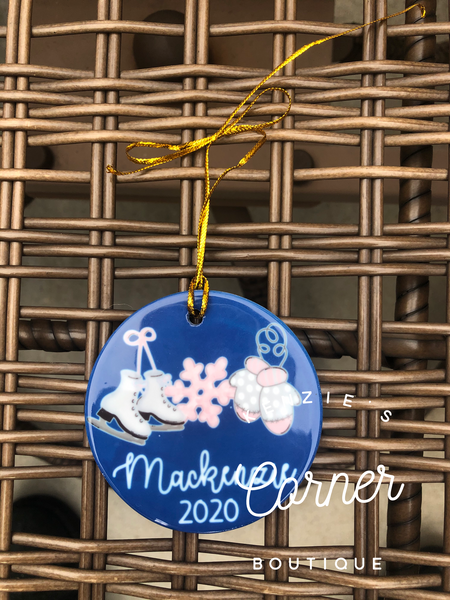 Blank sublimation Ceramic ornaments or Easter tags