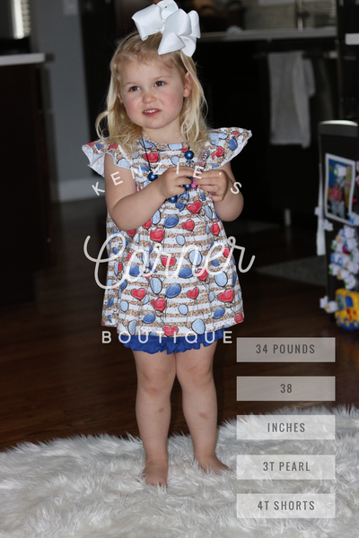 Balloon Patriotic Lily pearl (A7)