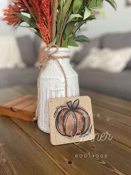 Blank sublimation burlap coasters (2)