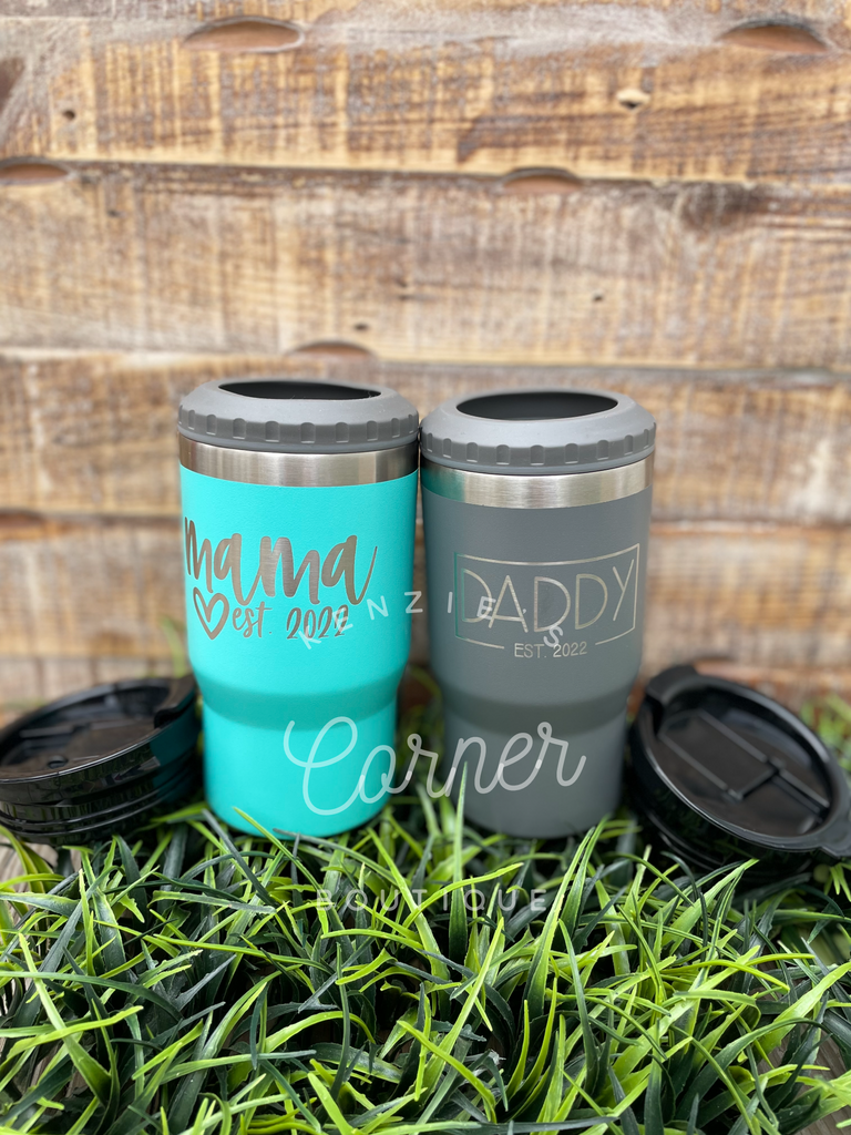 Blank powder coated 4-in-1 can cooler tumbler – Kenzie's Corner Boutique