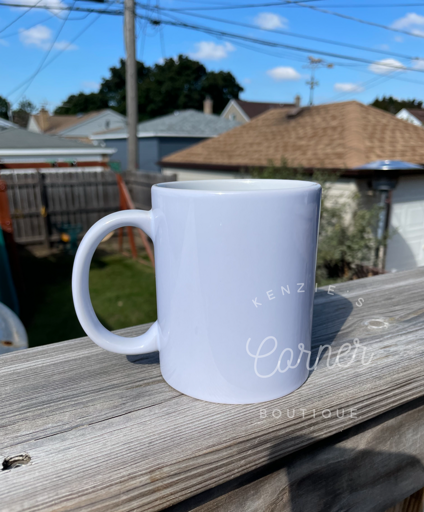 Blank 11 oz ceramic coffee mugs for sublimation