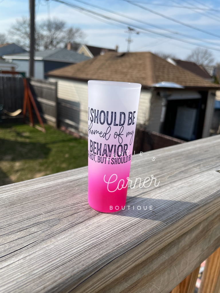 Blank 3 oz sublimation shot glass – Kenzie's Corner Boutique