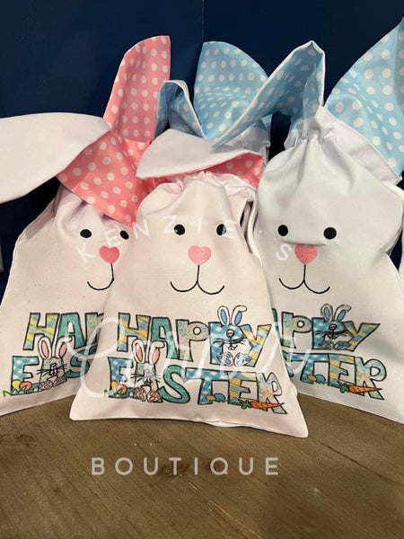 Blank sublimation polka dot Bunny bag