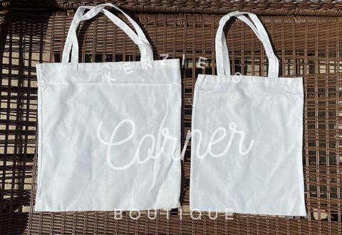 Blank for sublimation canvas tote bag